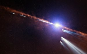 Découverte de 30 « exocomètes » dans un système planétaire jeune