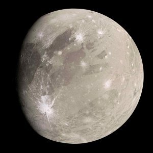 Le télescope spatial James Webb observe la surface glacée de Ganymède