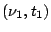 $ (\nu_{1},t_{1})$